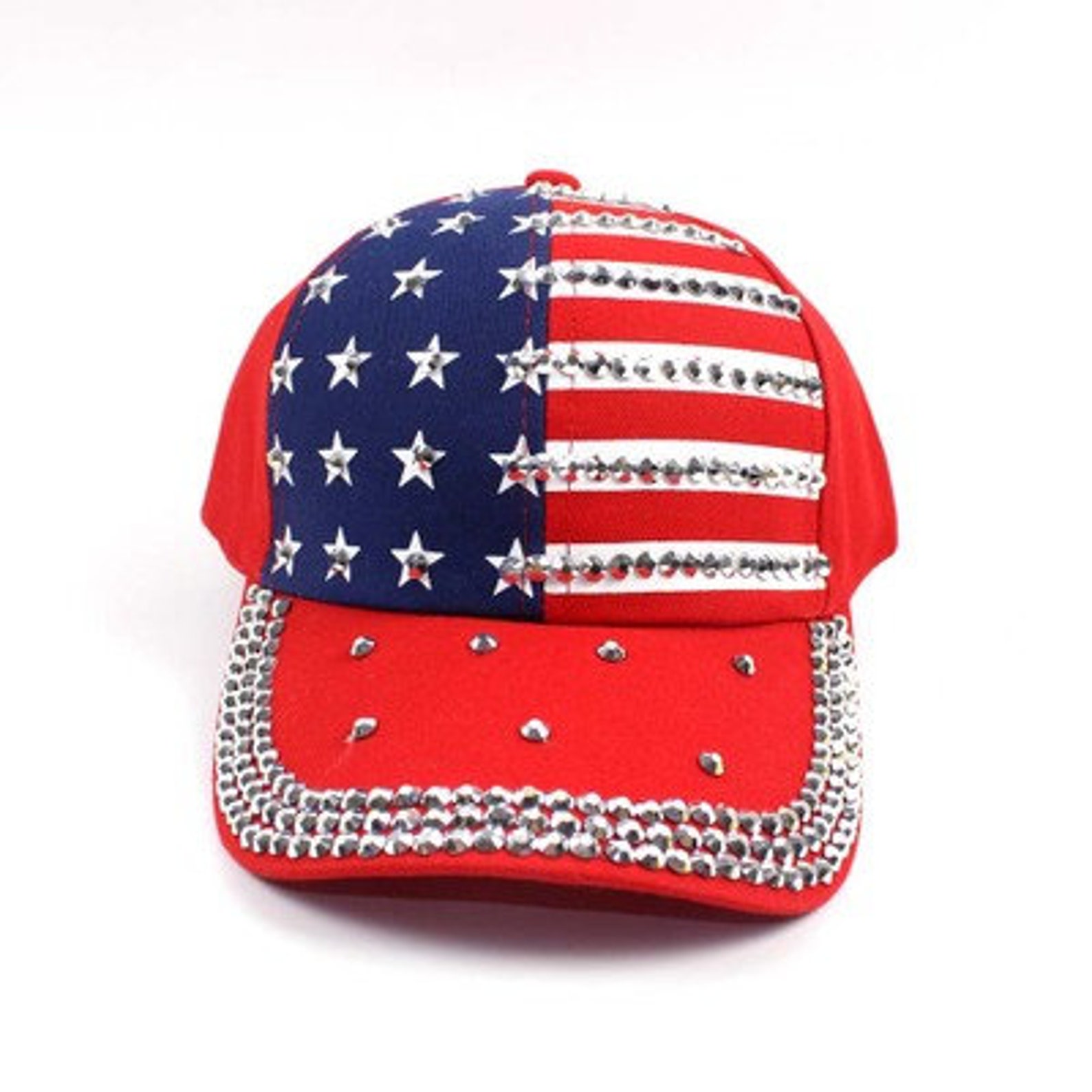 American Flag Low Profile Baseball Cap US Flag Hat Adjustable Etsy