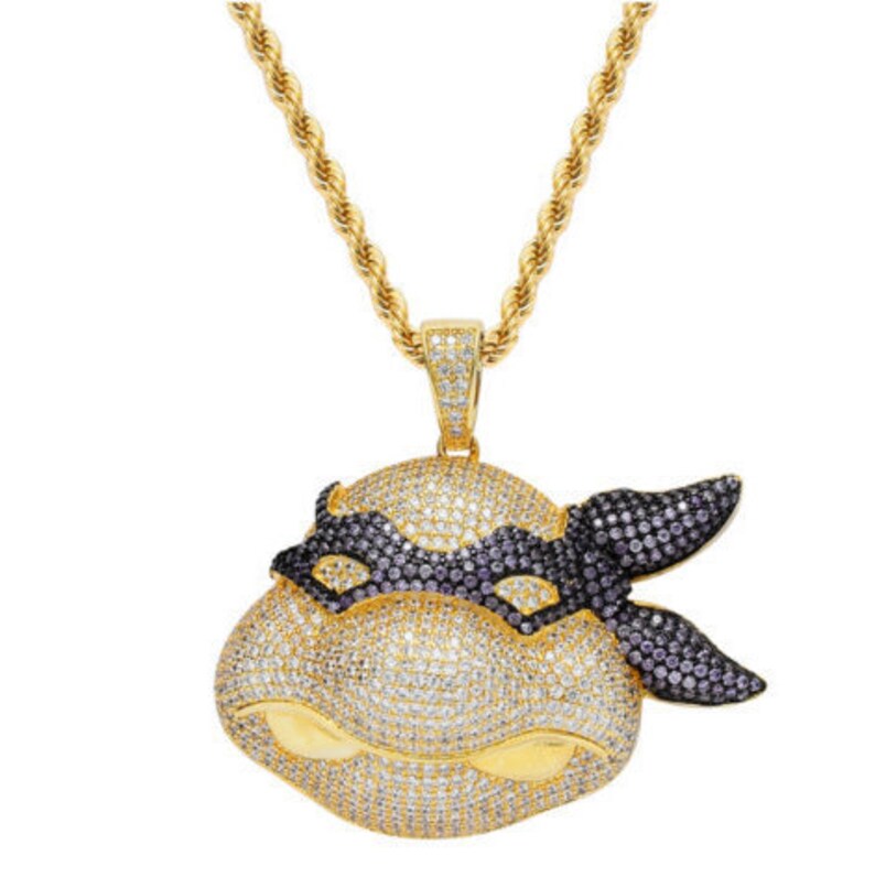 Teenage Mutant Ninja Turtles TMNT Pendant Chain Necklace Etsy