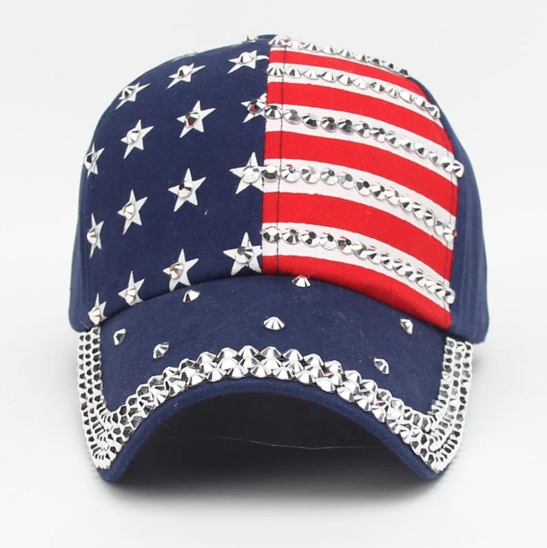 American Flag Low Profile Baseball Cap US Flag Hat Adjustable Etsy