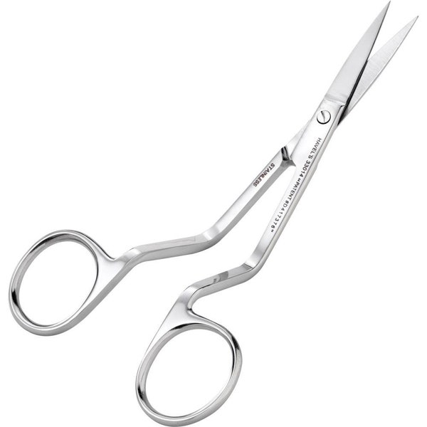 Double Curved Scissors 5.5" Great For Punch Needle Rug Hooking