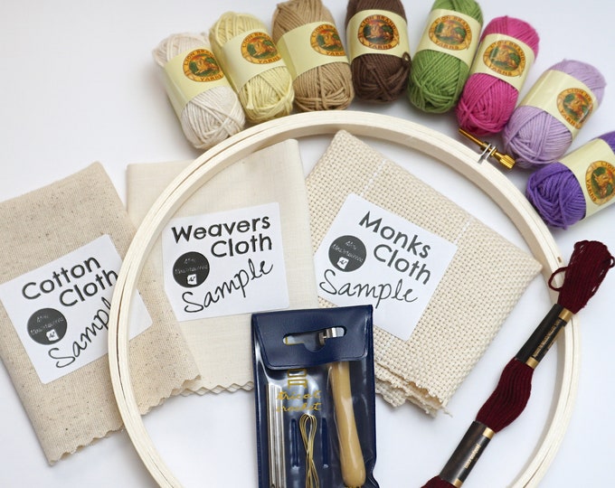 Lavor Punch Needle Beginners Kit, Punch Needle Embroidery Kit, Monks