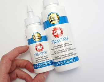 Stop Fray Permanent Fabric Adhesive, Glue Monks Cloth