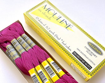 Sullivans 12 pack Embroidery Floss - Color 45352 Light Plum Similar to DMC 3607 - Embroidery Notions Punch Needle Floss, Embroidery Thread