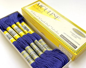 Sullivans 12 pack Embroidery Floss Color 45203 Dark Cornflower Blue Similar to DMC 792, Punch Needle Floss, Embroidery Thread