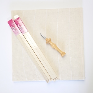12&quot; Stretcher Bar Set, Mini Stretcher Bars, Thin Stretcher Bars, Punch Needle Frame, Rug Hooking Frame, Wood Frame, Frank Edmonds Bars