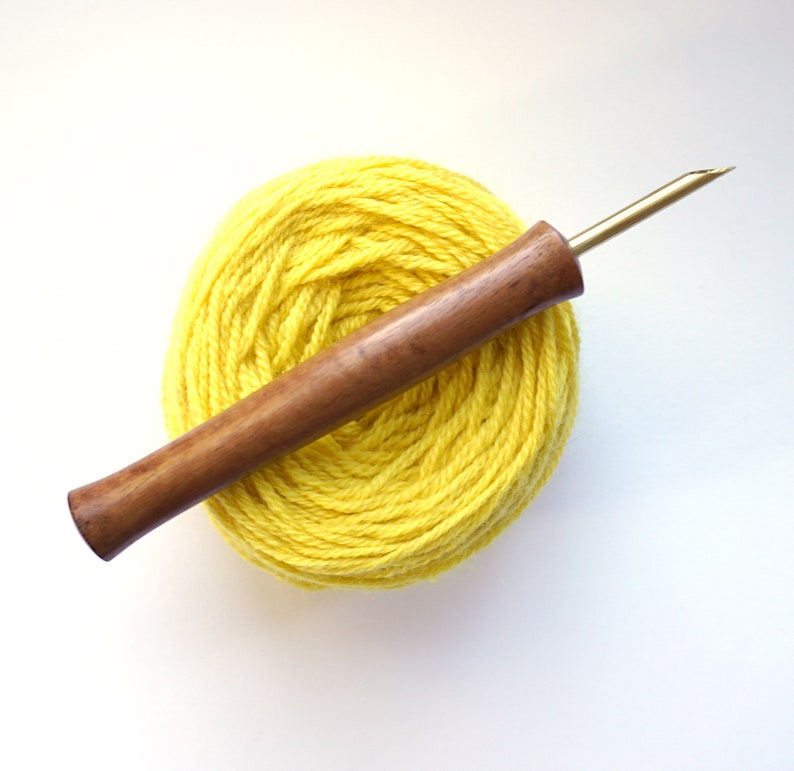 Wood Turned Punch Needle Tool Hawaiian Koa Custom One Of A Kind Punch Needle