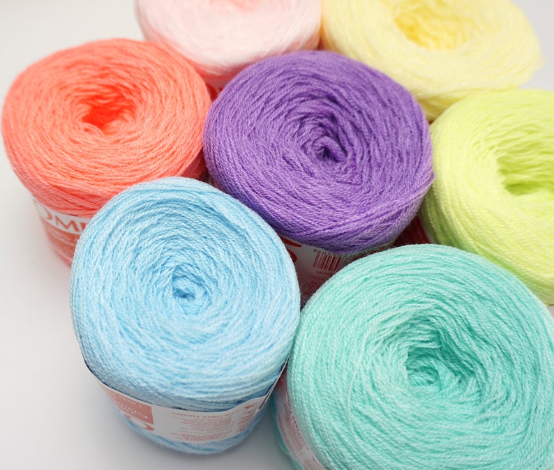 Pastel Yarn Pack Punch Needle Yarn Pack Omega Cryl Acrylic Etsy
