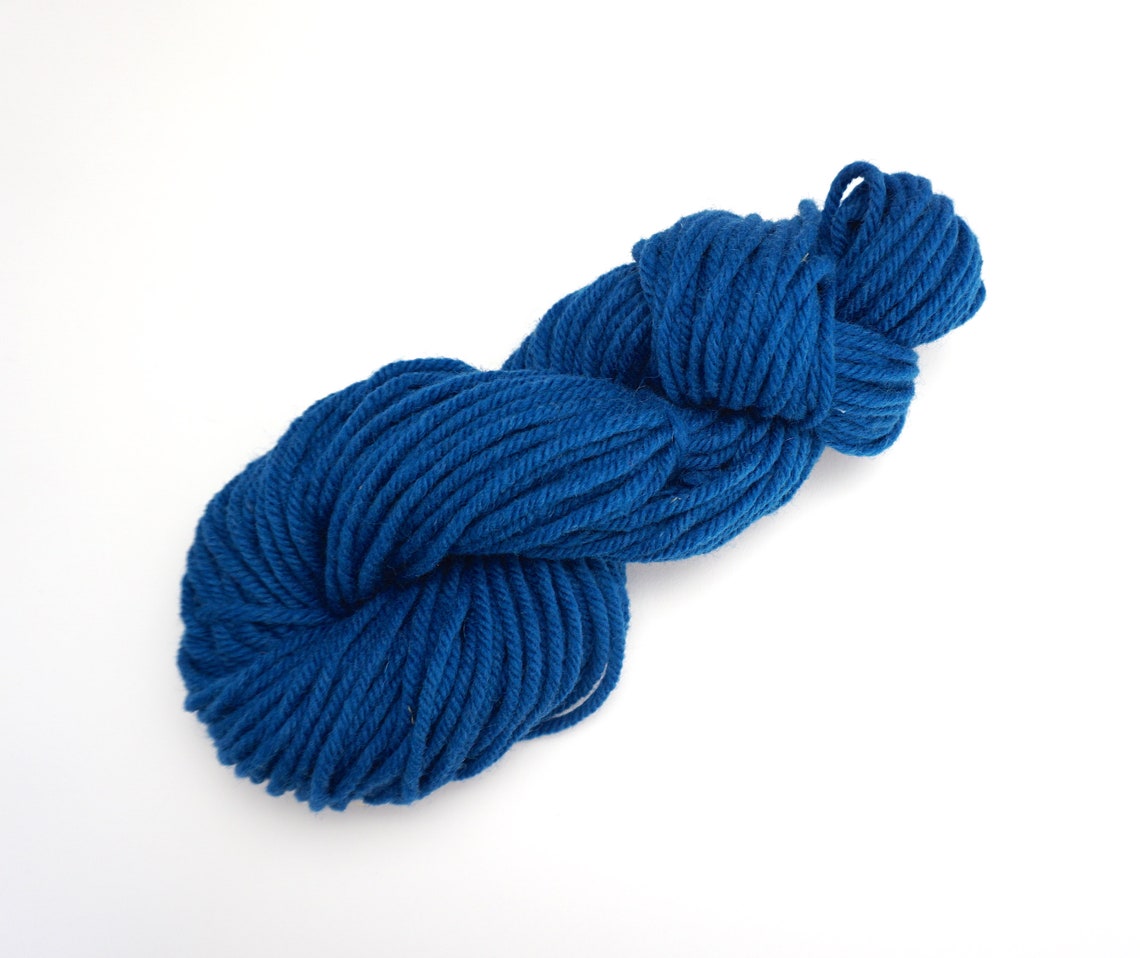 4 Ply Rug Wool Yarn Teal Blue Rug Punch Needle Yarn Rug Etsy