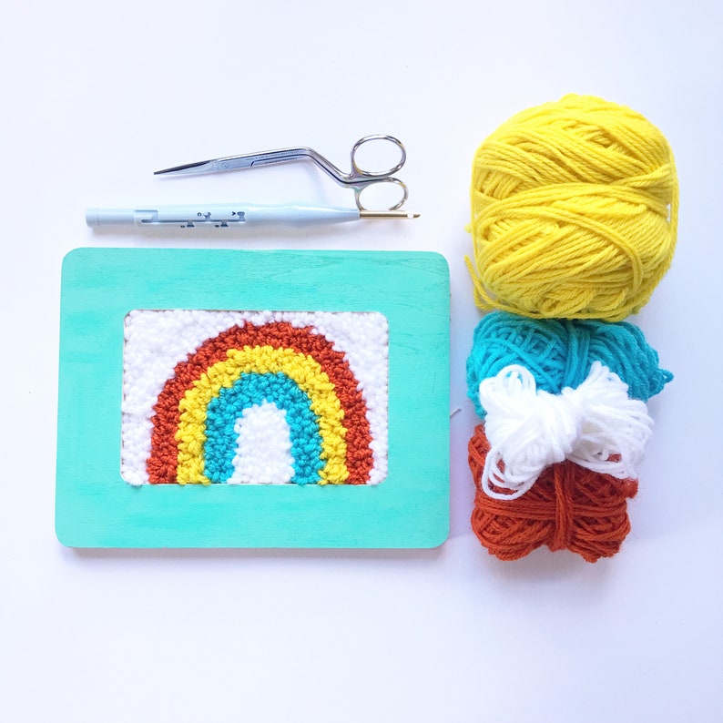 Wood Punch Needle Frame with Pre Stretched Monks Cloth Etsy