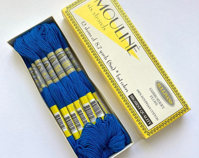 Sullivans 12 Pack Embroidery Floss Color 45314 Dark Electric Etsy