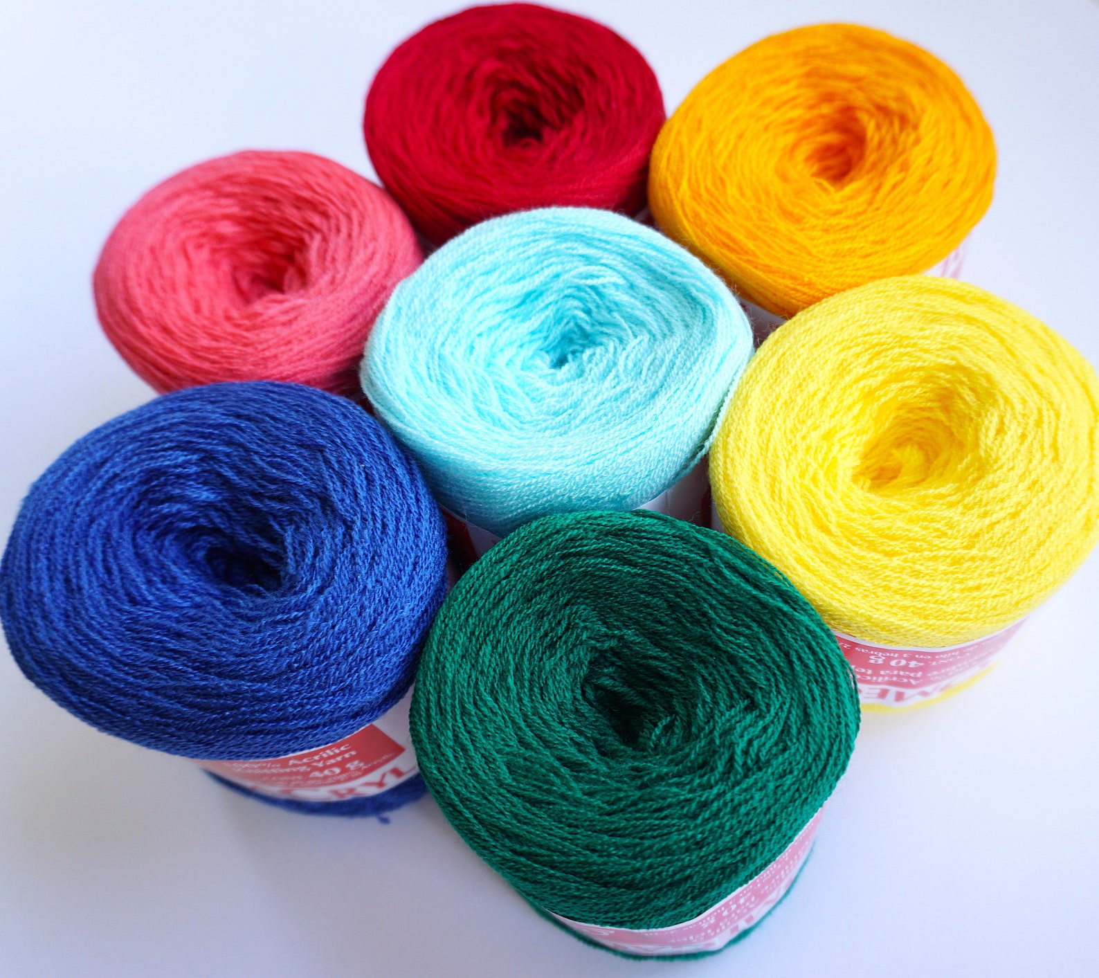 Colorful Yarn Pack Punch Needle Yarn Pack Omega Cryl Etsy