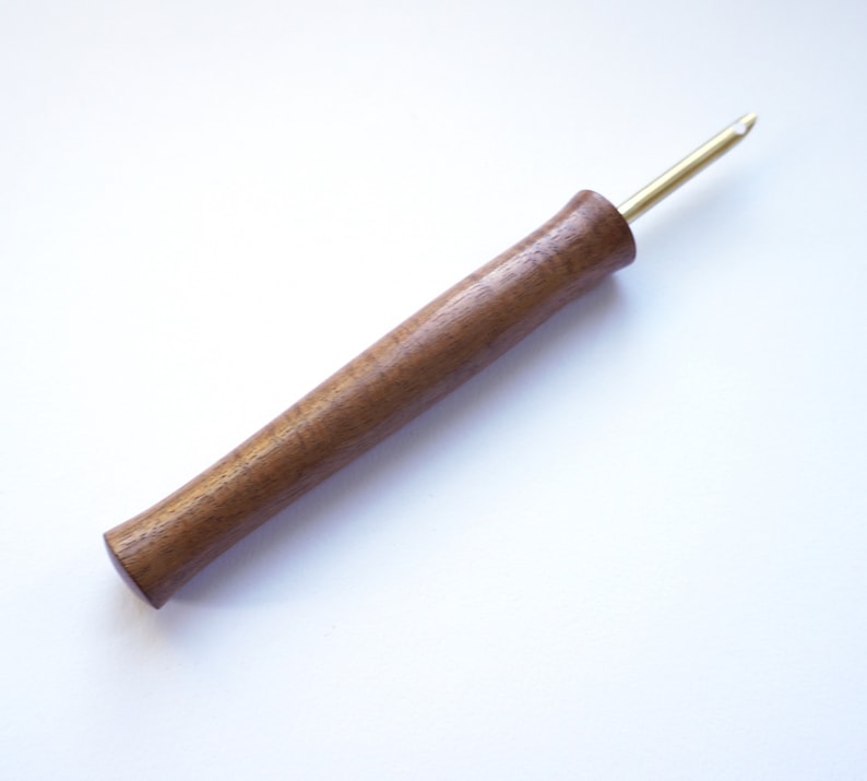 Wood Turned Punch Needle Tool Hawaiian Koa Custom One Of A Kind Punch Needle