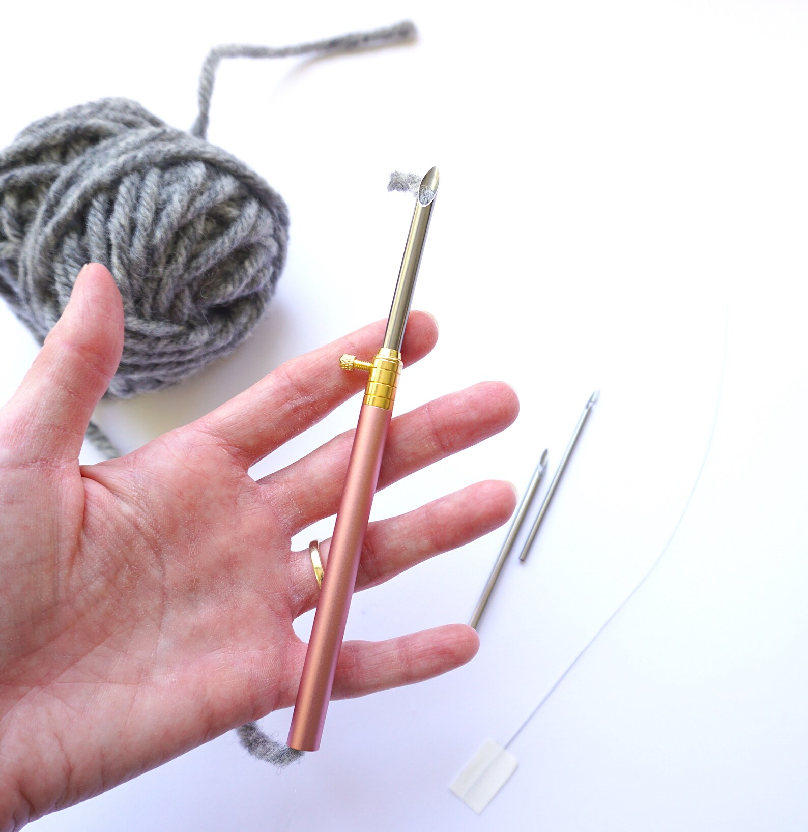 Adjustable Punch Needle 3 Needle Sizes Rug Hooking Punch Etsy