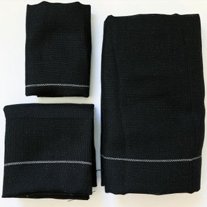 Primary Rug Backing Fabric, Tufting Gun Fabric, Primary Tufting Cloth Monks Cloth, Rug Backing Canvas, Punch Needle Tools,Tufting Gun Fabric Black