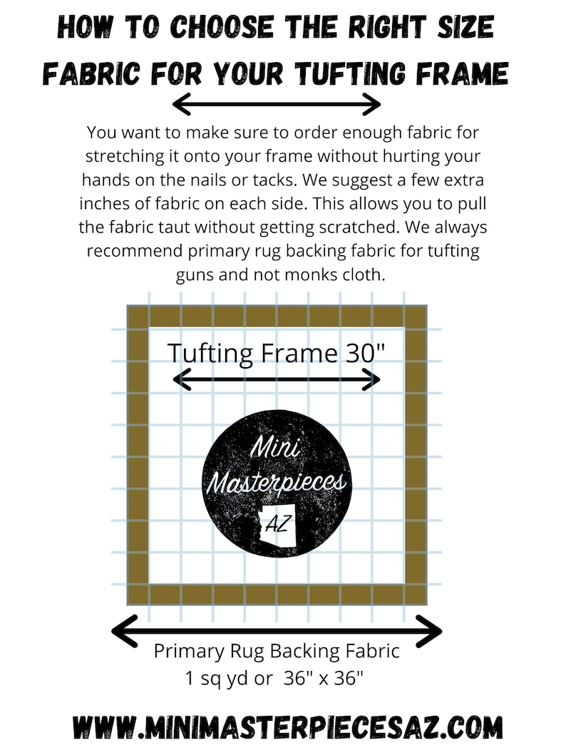 Large 2ydx2yd Primary Rug Backing Fabric, Tufting Gun Fabric, Primary Tufting Cloth, Rug Backing Canvas, Rug Tufting Fabric image 2
