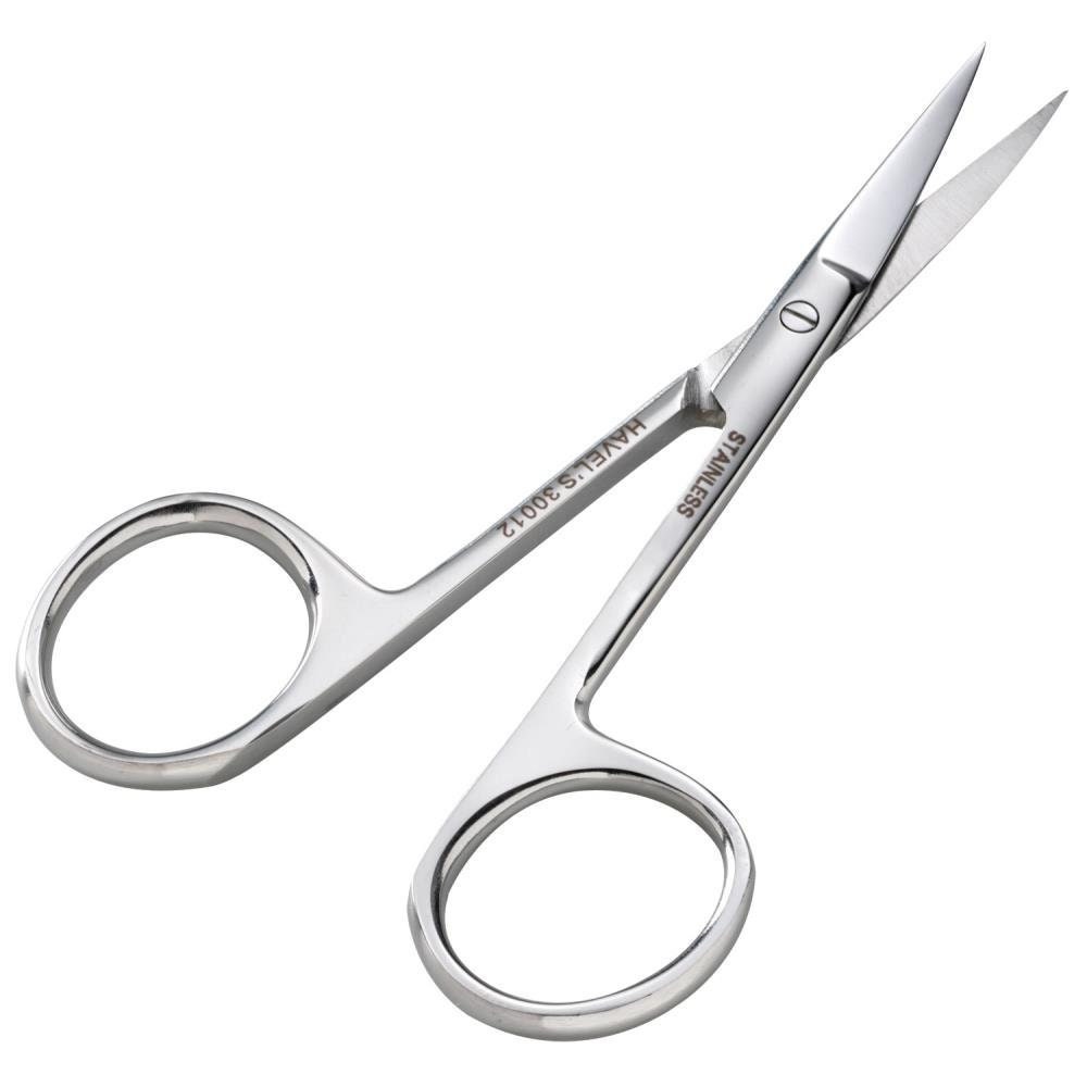 3.5 Red Curved Scissors Beading Embroidery Crafts Manicure Pedicure Sewing  