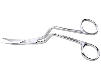 Ultimate Curved Scissors 5.25" Great For Punch Needle Rug Hooking, Machine Embroidery Scissors