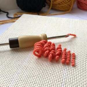 4mm Adjustable Lavor Punch Needle 4mm, rug hooking, punch needle yarn craft, punch needle embroidery, Punch Needle Kit image 9