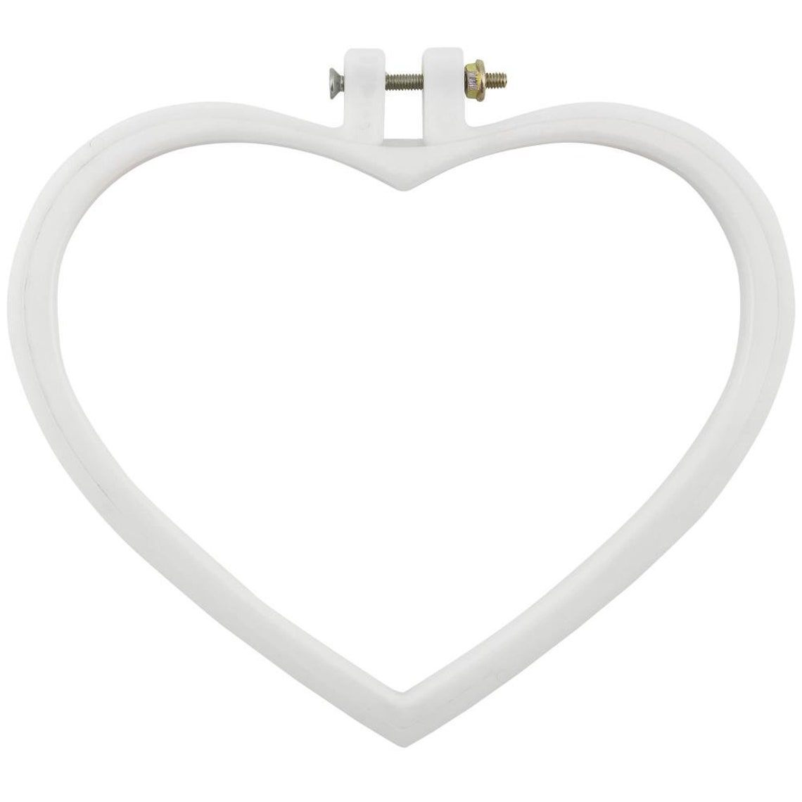 Heart Embroidery Hoop Anchor Embroidery Hoop White Etsy