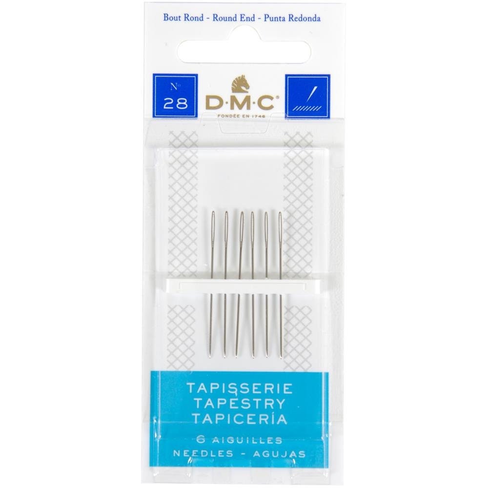 ZP Crafts Tapestry Needles Five Sizes 14, 16, 18, 20, 24 - Large Eye Blunt Needles 25 Pcs for Cross Stich and More