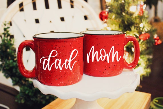 Mom & Dad | Campfire Mug Set | Campfire Mug | Christmas Gift | Mom