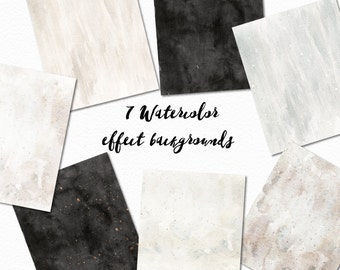 Watercolor Texture/Small Set/Rustic style/weeding