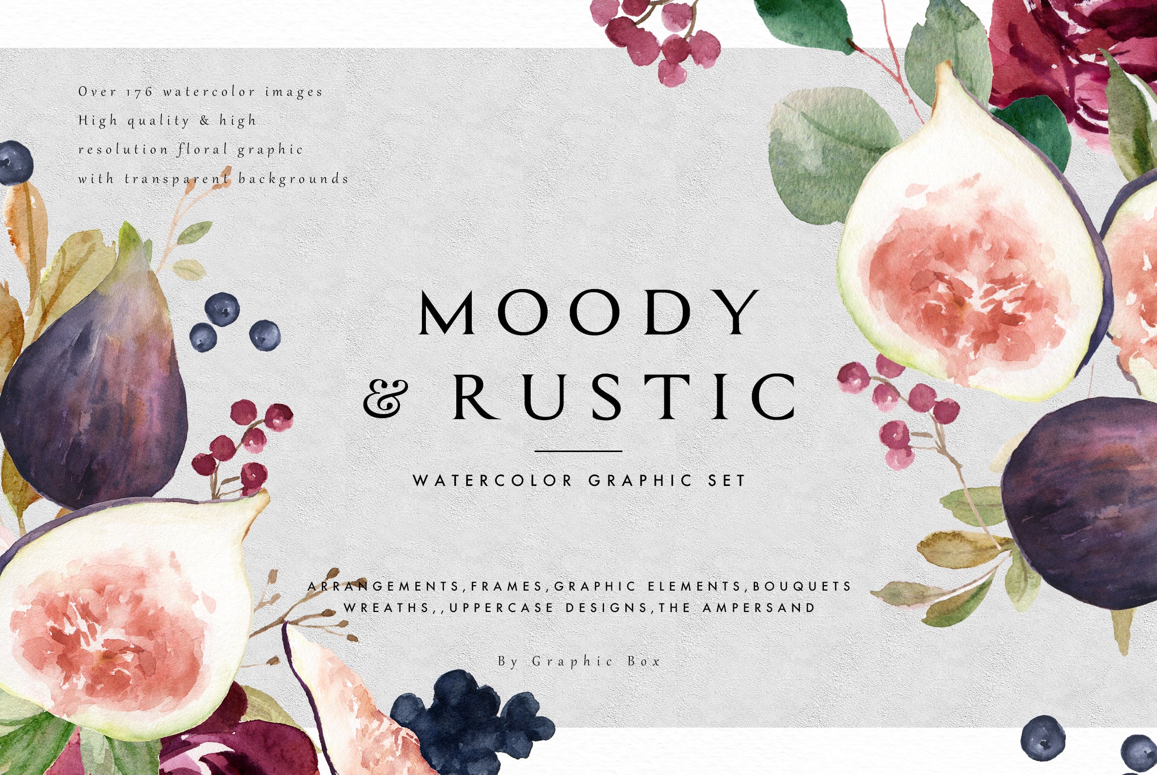 Download Moody Rustic Watercolor Graphic Setlarge Setweddingclip Art Collectionindividual Png Fileshand Paintedwedding Invitation Drawing Illustration Art Collectibles Tripod Ee
