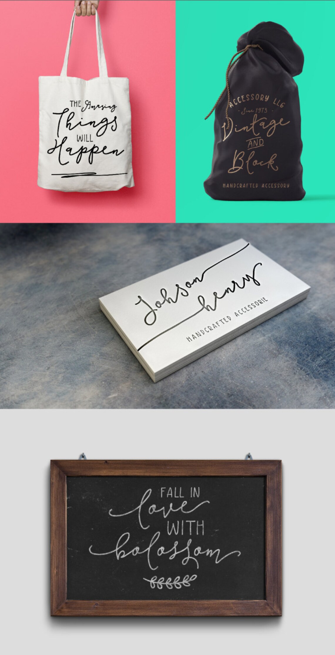 Just Awesome TypefaceBonus/modern script/monoline font ...