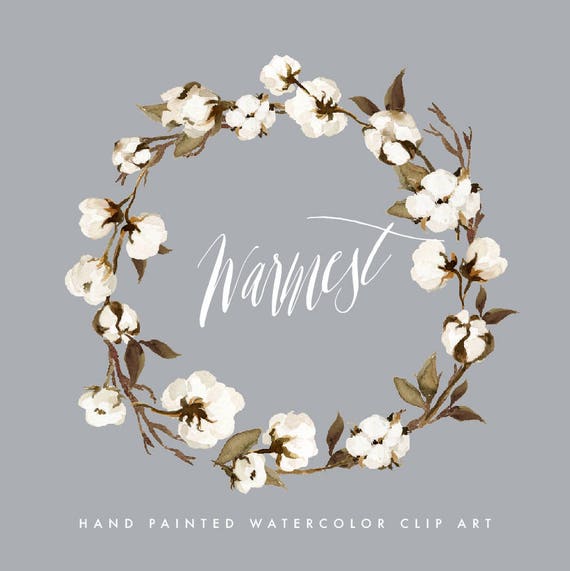 couronne de coton aquarelle warmest small set individual png etsy couronne de coton aquarelle warmest small set individual png files hand painted christmas set winter