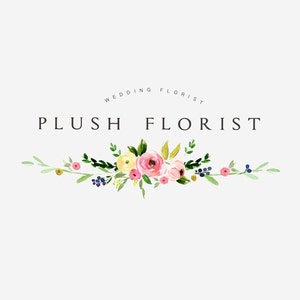 Watercolor flower clipart-Plush Florist/Small Set/Individual PNG files/Hand Painted/wedding image 4