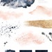 Blush & Navy-watercolor Graphic Set/large Set/individual PNG Files/hand ...