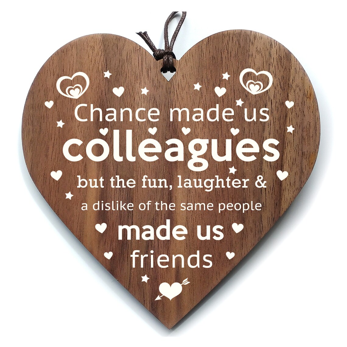 Chance Made Us Colleagues Gifts
 Chance Made Us Colleagues Heart Work Friend Plaque Gift