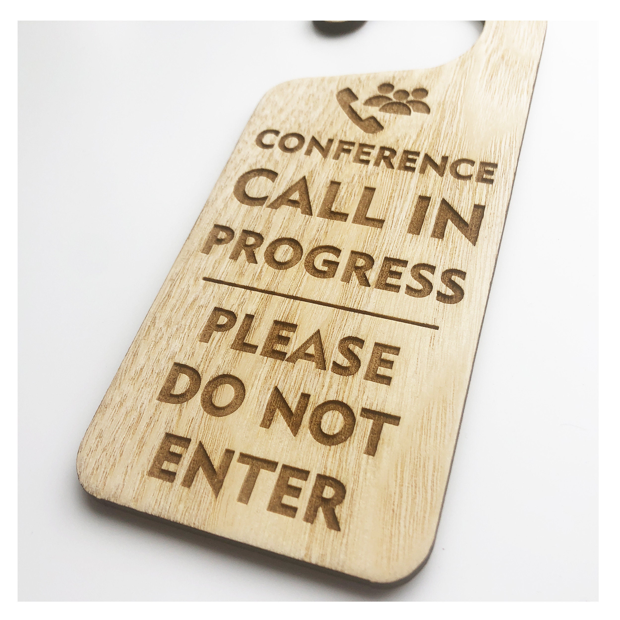 Poef Call Sign Conference Call Door Sign