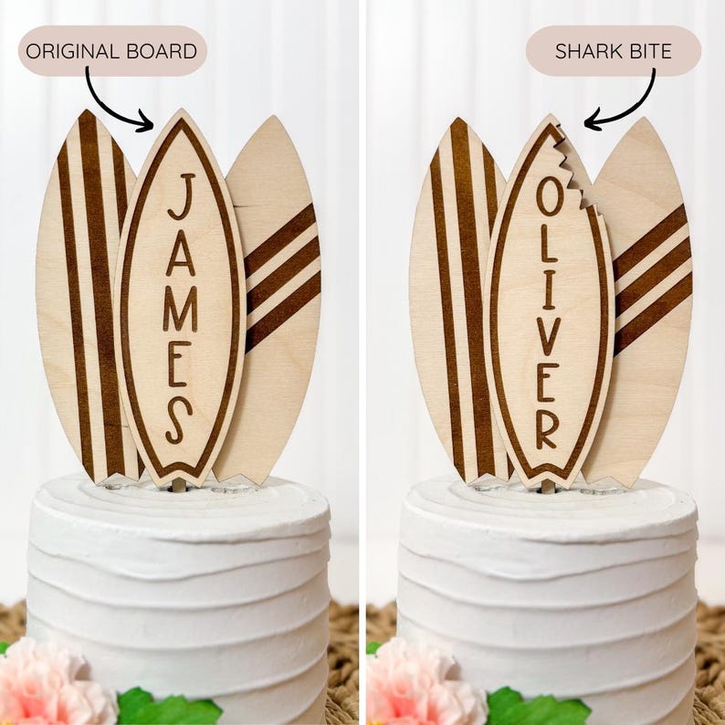 Surfboard Cake Topper | Surf Birthday | Custom Surfboard Cake Topper ...