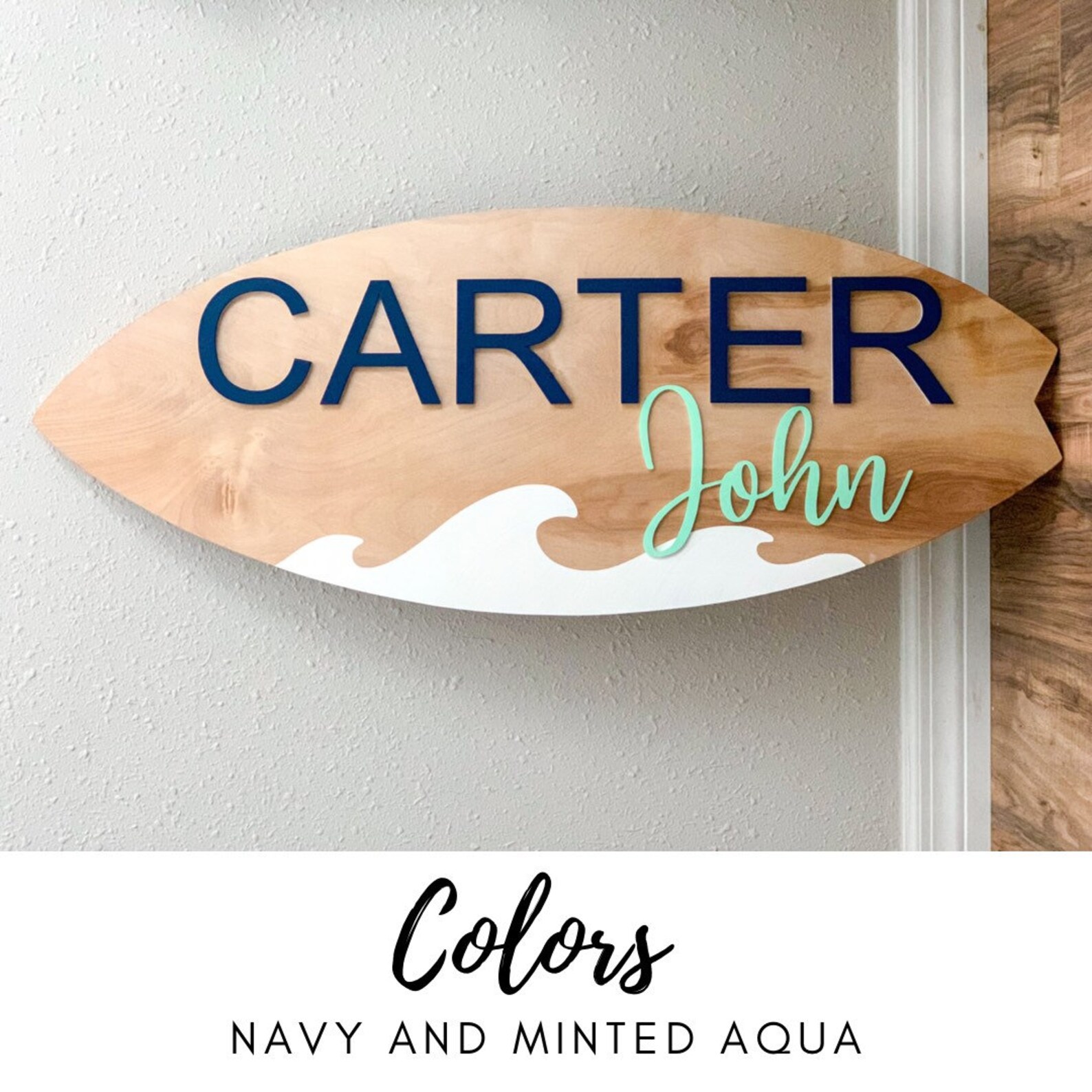 35 Surfboard Name Sign Surfboard Wall Decor Surfboard Etsy