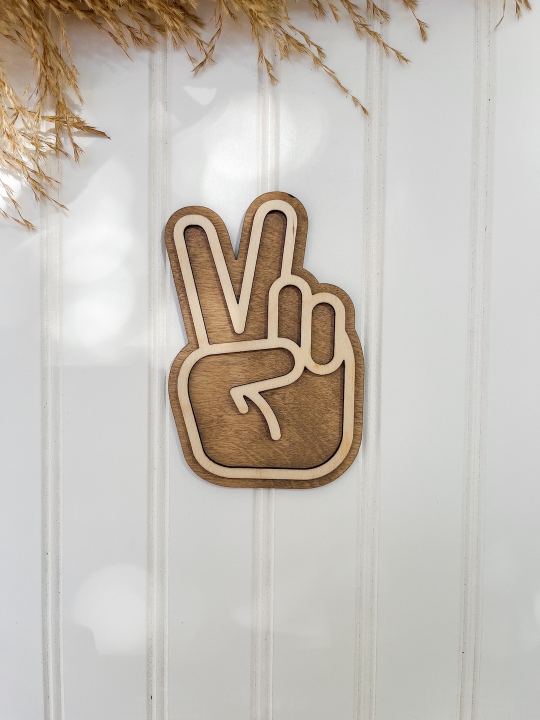 Peace Sign Decor Wood Peace Sign Etsy