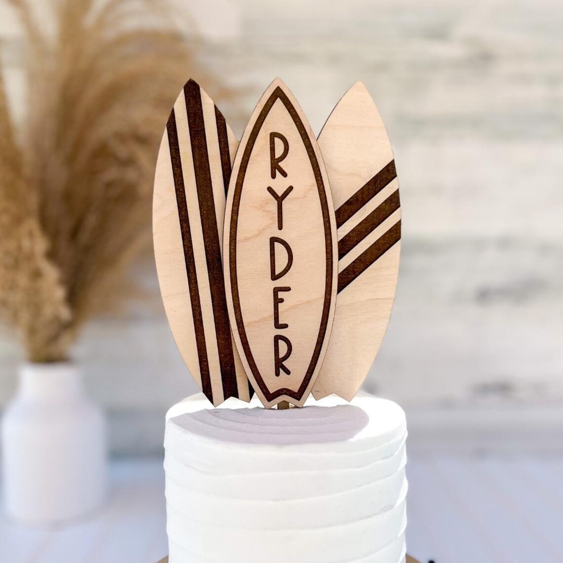 Surfboard Cake Topper | Surf Birthday | Custom Surfboard Cake Topper ...