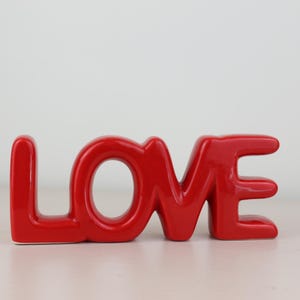 Vintage LOVE Sign Figurine