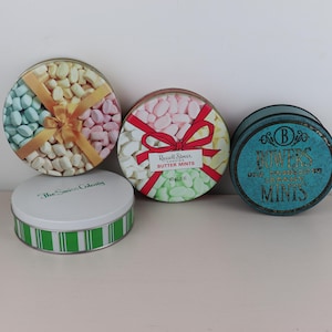 Vintage Mid Century Candy Tin Collection