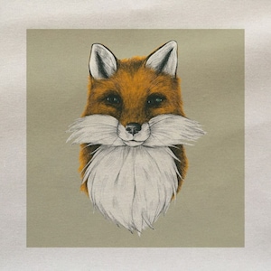 Fox Woodland Animal Foxes  - Fabric Panels Cushion Panels Velvet Cotton Polycotton Spandex