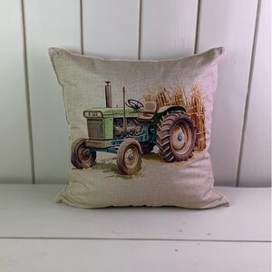 funda para tractor - Fundas para cojines, textiles con aspecto de lino con o sin interior