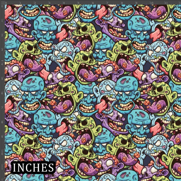 Zombie Quilting Fabric - Etsy