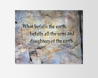 Was befallen die Erde Kunst unter inspirierend Zitat-Wand-Kunst-Drucke, Art Poster