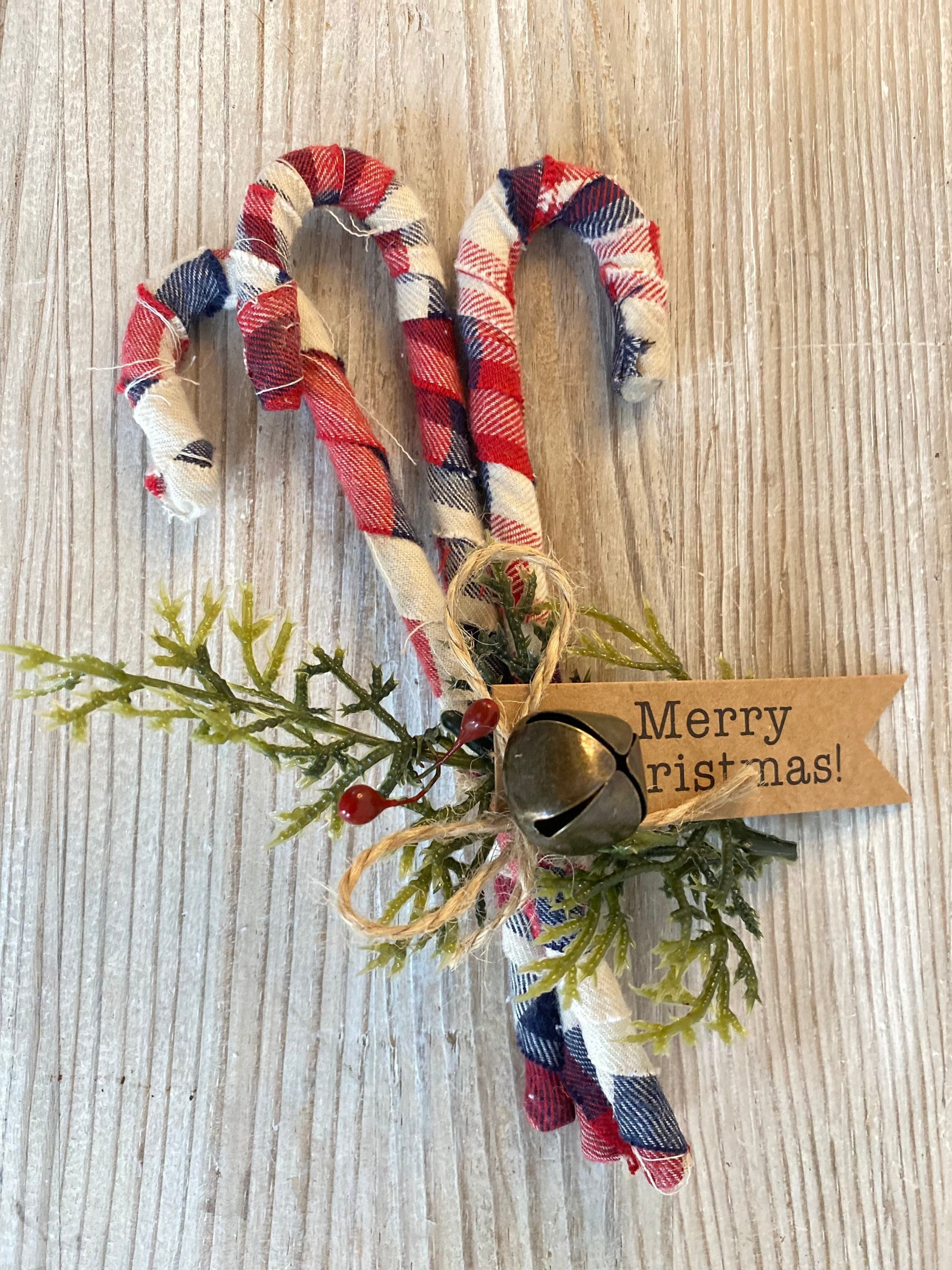 Candy Cane Country Christmas Decorations Rustic Farmhouse - Etsy UK