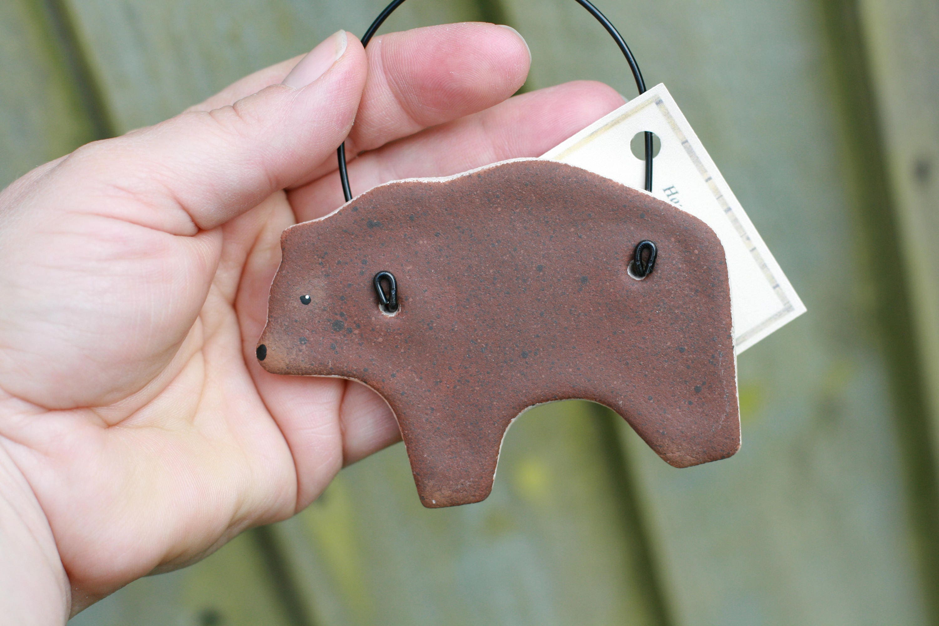 Ornements de Pâte Sel d'ours, Décorations à La Maison, d'arbre, Décor Rustique Mur Animaux d'hiver,