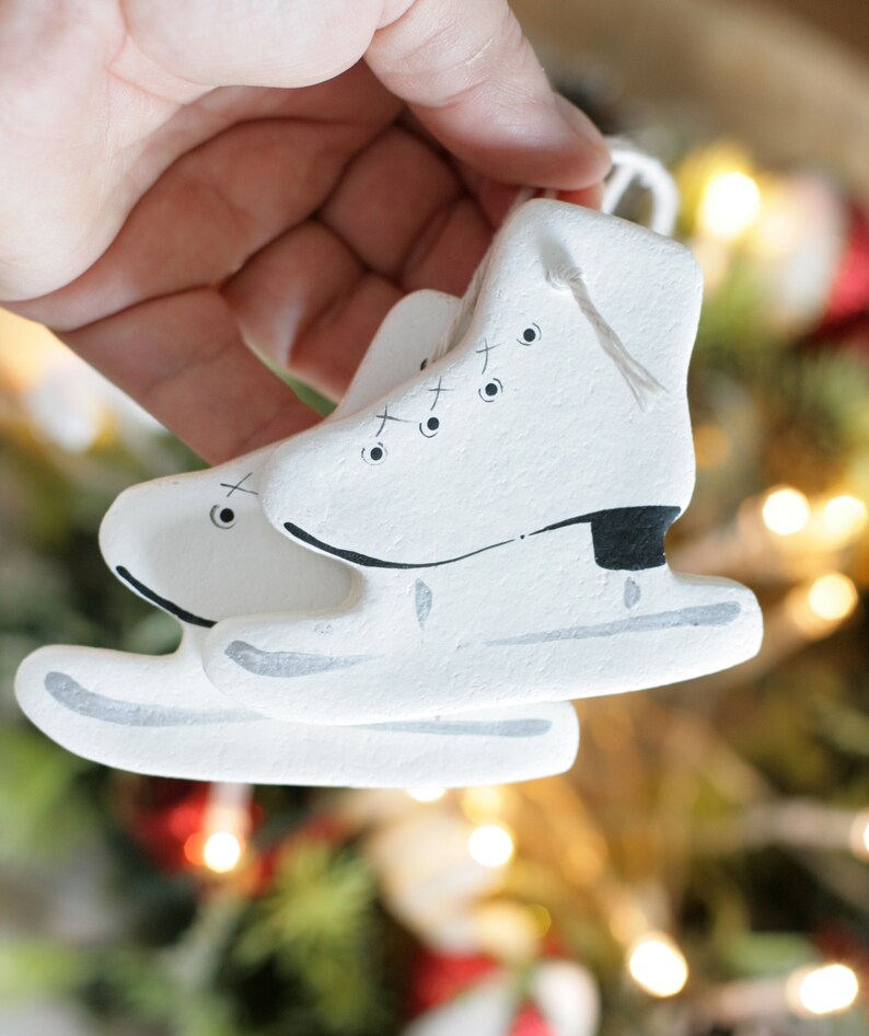 Ice Skates Hanging Ornament Tree Decoration Ice Skate Rustic Etsy Denmark