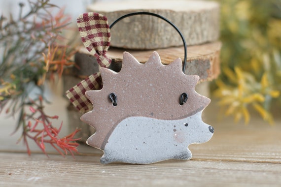 Hedgehog Hanging Ornament Hedgehog Party Favors Autumn Etsy