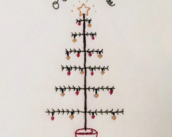 5x7"  'O Christmas Tree' embroidery pattern