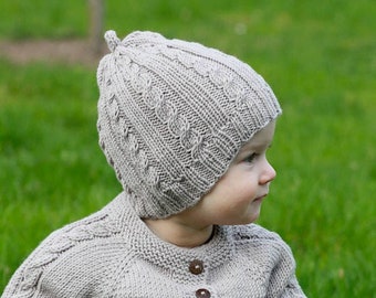 MADE TO ORDER/ Hand knitted baby hat/ Merino wool