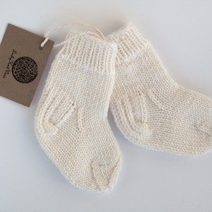 MADE TO ORDER/ Hand knitted baby and toddler socks/ merino wool